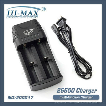 Cargador HI-MAX 26650 18650 17670 14500 16340 CR123 200017